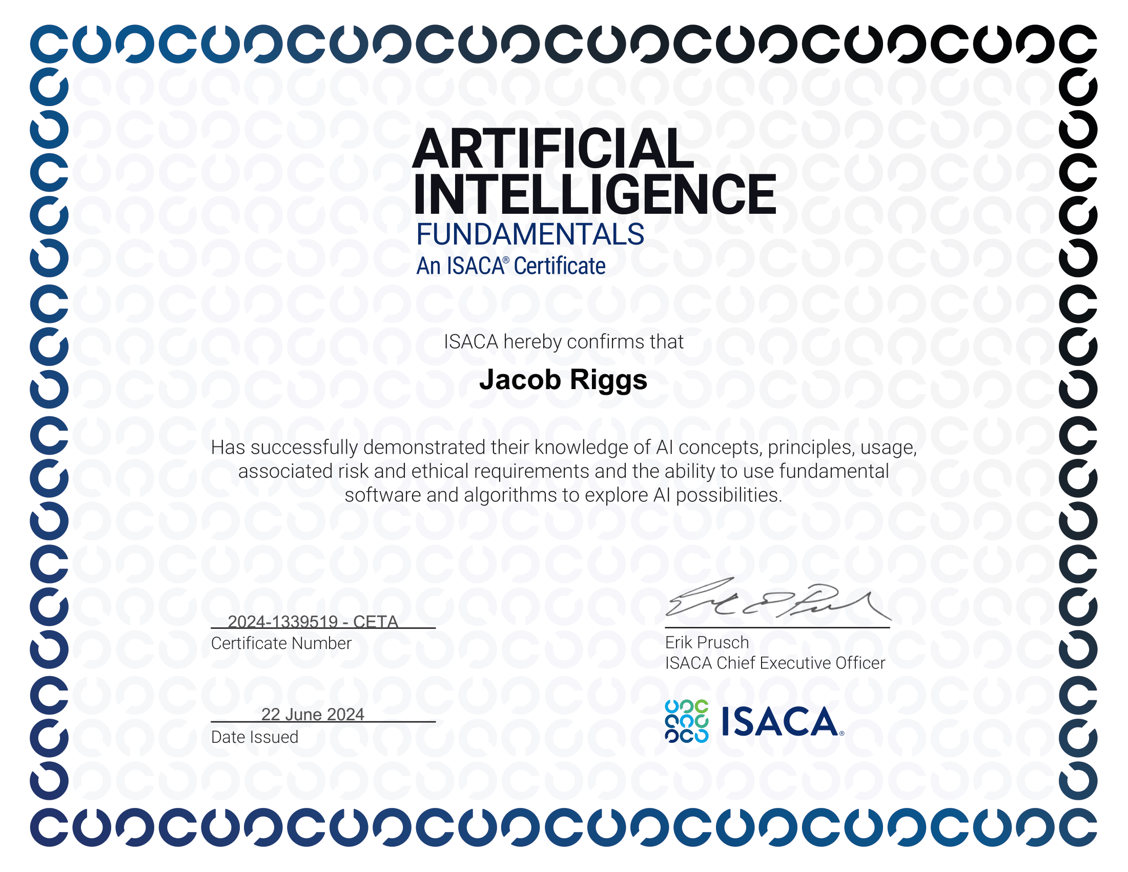 CET AI Certificate