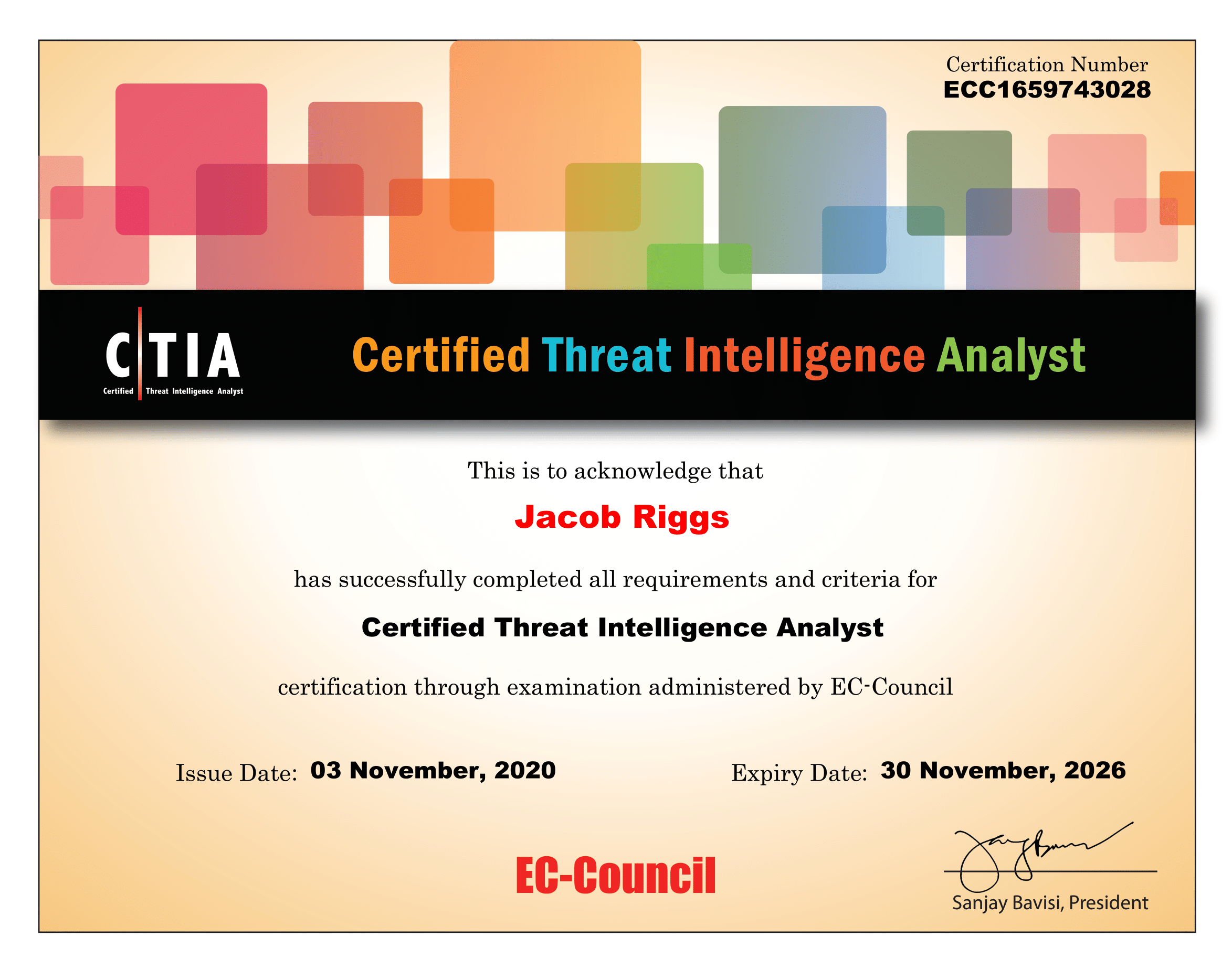 CTIA Certificate