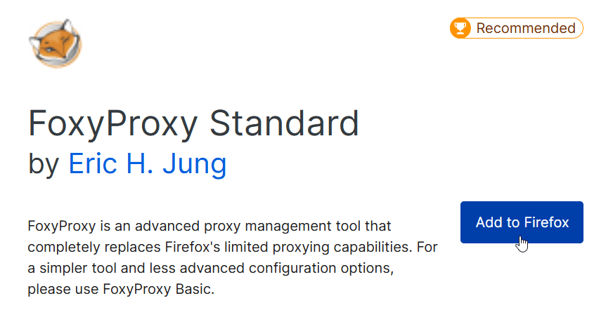 FoxyProxy Install